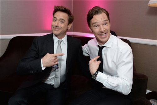 londonphile:cumberbuddy:lordshezza:#MQ - Benedict Cumberbatch backstage at the 25th annual Producers