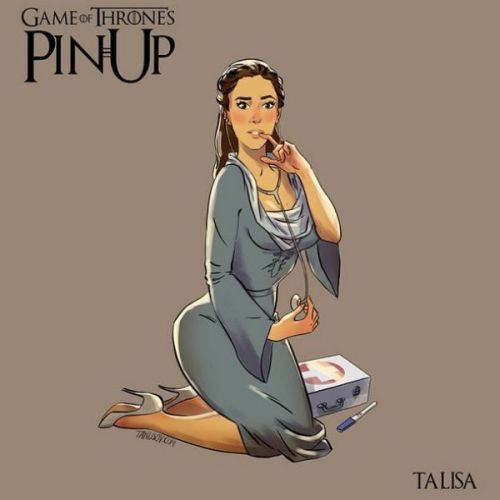 theinturnetexplorer:  Game of Thrones Pin-ups