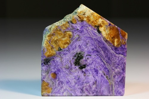 vugnasmineralblog:Charoite &amp; Tinaksite Chara River, Eastern Siberia, Russian Federation      