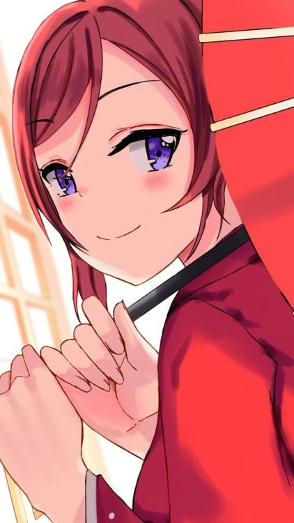 Umbrella, smile, Maki Nishikino, Love Live!, 720x1280 wallpaper @wallpapersmug : ift.tt/2FI4