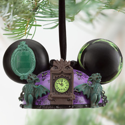 disneyshopping:  Haunted Mansion Ear Hat Ornament Welcome, foolish mortals, to an elegant, fully-sculptured souvenir of your visit to The Haunted Mansion, replete with familiar decoration inspired by our spectral stylists from regions beyond.  At the