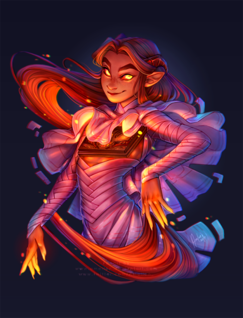 amelionart: Let the sun shines through your skin! by Amelion Fanart of @avasdemon - avasdemon