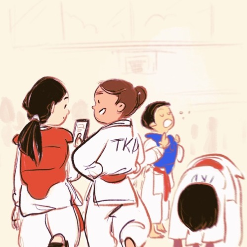 Some taekwondo kids !