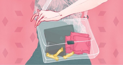 Illustration for Verne (El País) about the normalization of menstruation in our daily life. T
