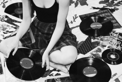 Porn Pics Girls with Vinyl Records