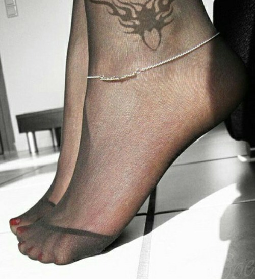 hornman12: stevetrucker:nylonlicked: wowwwww sexy nylon feets ready for cummmmm Sooooo sexy, needs k