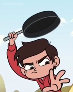 starco-conut:  Frying pan Marco protects