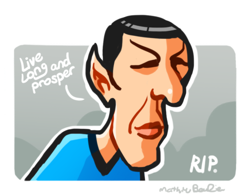 A little quickie for Mr. Leonard Nimoy who just passed away at the age of 83.