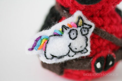 archiemcphee:  Every year for the last six years a crochet ninja called The Geeky Hooker (previously featured here) has been creating batches of kawaii crocheted amigurumi superheroes and hiding them around San Diego Comic-Con for attendees to find. And