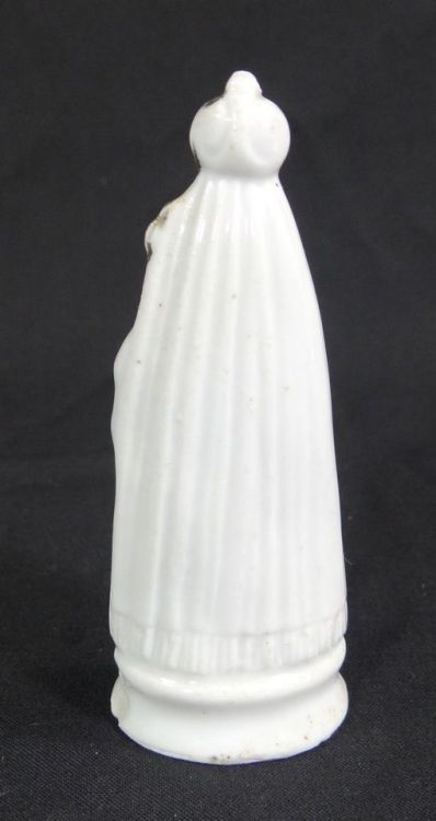 1880 Porcelain Our Lady of Consolation Virgin Mary Jesus Child Statue FigurineMeasures: 3 ½&q