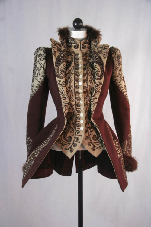 ephemeral-elegance:Machine Embroidered Jacket, ca. 1890sOwned by Jessie Mason Webbvia NDSU