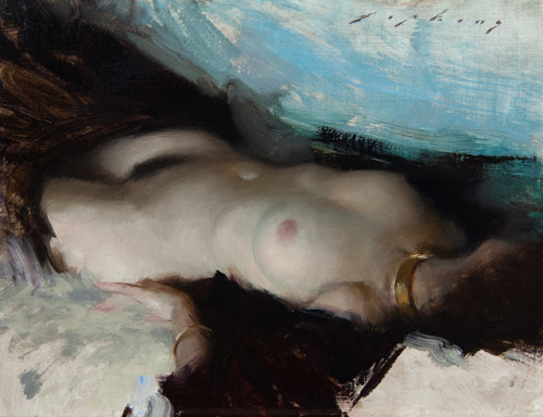 blue-storming: Jeremy Lipking, Figure in Turquoise &amp; Black
