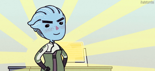 heilstrahl: Liara taking on a more intimidating look. (for enstasis) 