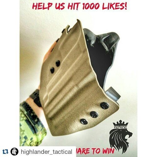 #Repost @highlander_tactical with @repostapp ・・・ FACEBOOK 1000 LIKES GIVEAWAY Win a ODIN Holster and