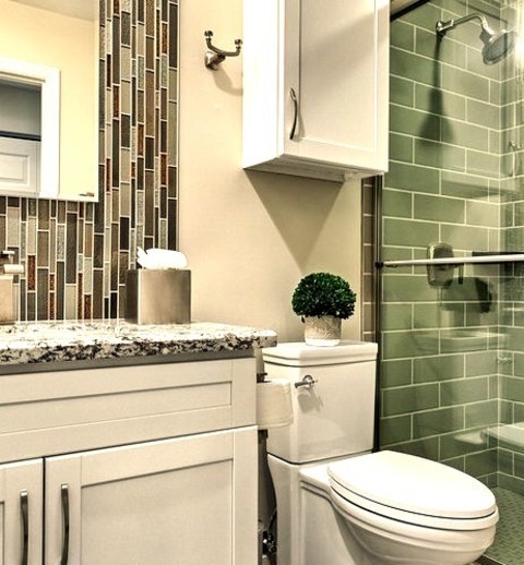 Bathroom In PhoenixBathroom Remodel Ideas For A Small, Transitional Bathroom With 3/4-gray Matchstick