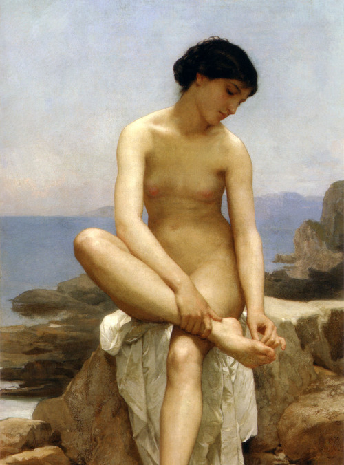The Bather, 1879, William-Adolphe BouguereauMedium: oil,canvas