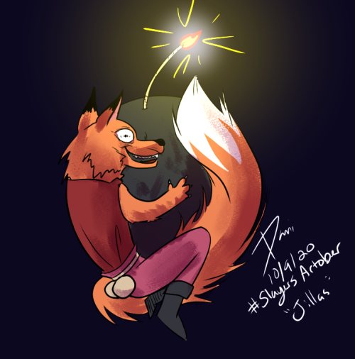 SlayersArtober Day 9: Jillas. AKA: Fire(arms)Fox