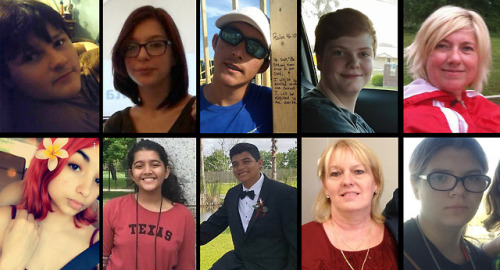 yahoonewsphotos - Victims of the Santa Fe High School shooting...