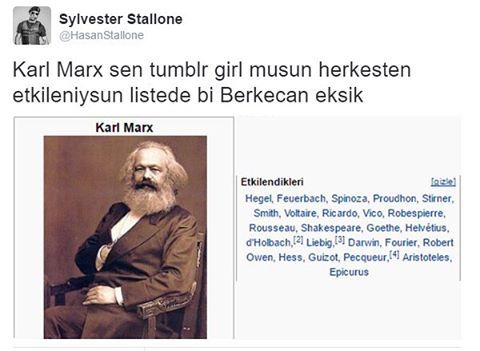 Karl Marx sen Tumblr girl...