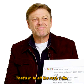 rubyredwisp: Sean Bean Answers the Web’s Most Searched Questions