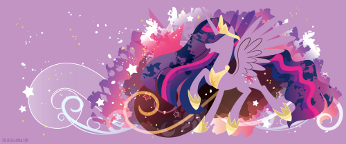 Original book horse and final form!I hadn’t made a unicorn Twilight wallpaper yet, so what bet