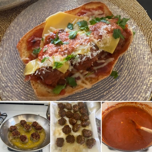 Made A (gluten Free/dairy Free) Meatball Parm Sub From Scratch! It Was DELICIOUS