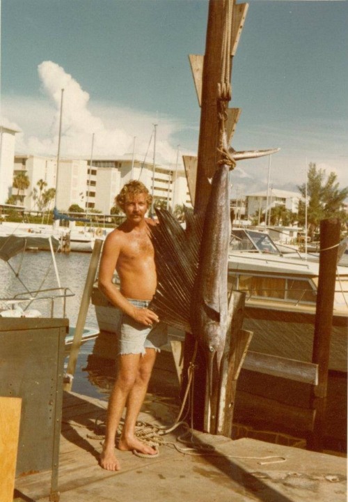 Back in my fishing days in the mid 70′s, my first sailfish caught off Venice FL.