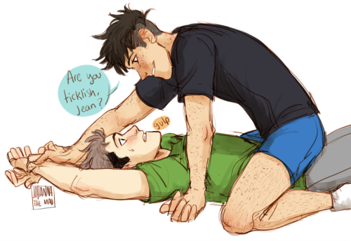johannathemad:  i was about to scream when i discovered ticklish-Jean is a thing in this perfect fic but i could only smile because it was 2 am 