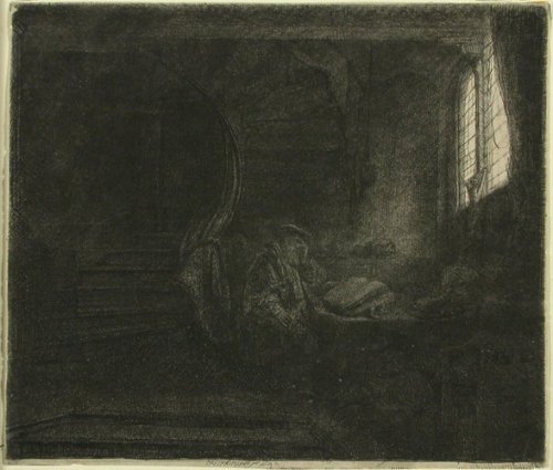 Saint Jerome in a Dark Chamber, Rembrandt Harmensz. van Rijn, 17??, Finnish National Galleryhttp://k