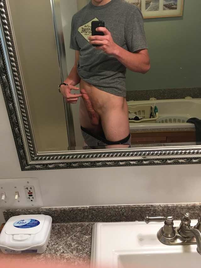 straightbaitedguys:  A cute ass 21 year old with a kick add body.