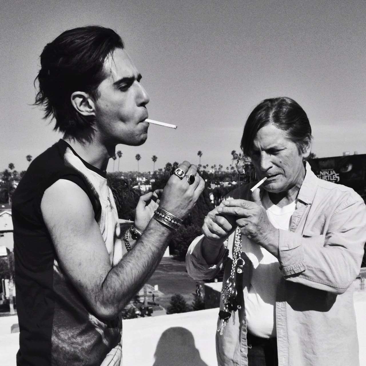 thiagopethit:  Thiago Pethit and the legend, Joe Dallesandro Hollywood, California