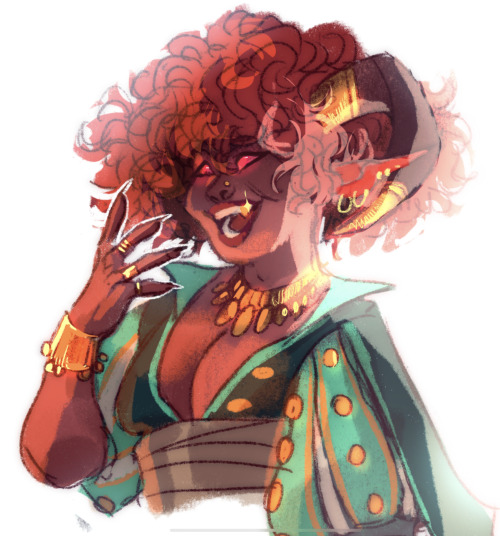 little revamp on my tiefling bard gem