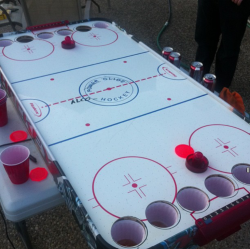 larnbey:  justwatchthesunrise:  flameandphoenix:   Alcohockey - Canadian variation of beer pong. I am inventor of this. I am drunk. I am Canadian. - Imgur  WHO’S READY TO PLAY  Omfg  okay I don’t play games with my beer anymore but if I did… this