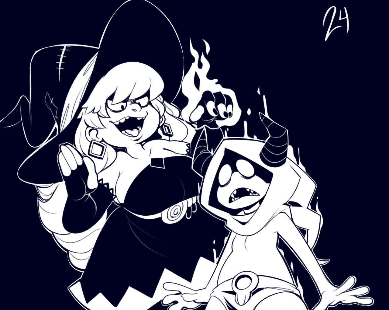 mangneto:  I really like drawing this witch chick! Kinda with i started earlier,