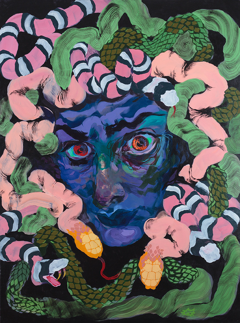 irisnectar:
“Gorgeously creepy acrylic painting by Pope Queen, Mermaid Medusa (36″ x 48″)
”