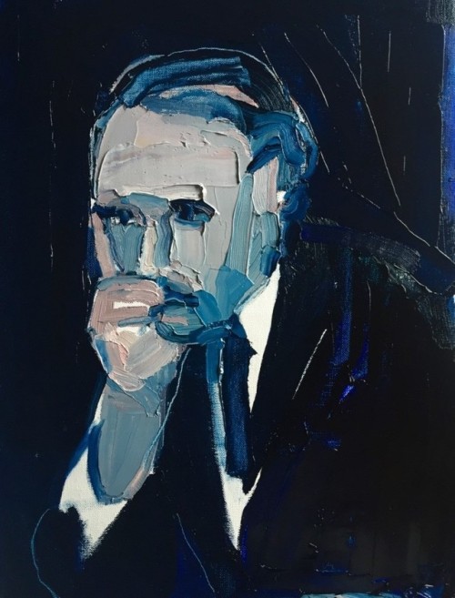 Clara Adolphs (Australian, b. 1985, Australia) - Midnight Man  Paintings: Oil on Linen 