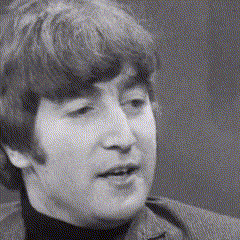 Arriving At The Scene For Their Interview "RoundUp" April 30, 1964 // John Looking Glum When Paul Asked