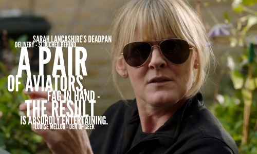 giovannagoodthighs:Sarah Lancashire + Critic’s Quotes Happy Valley - Series Two 