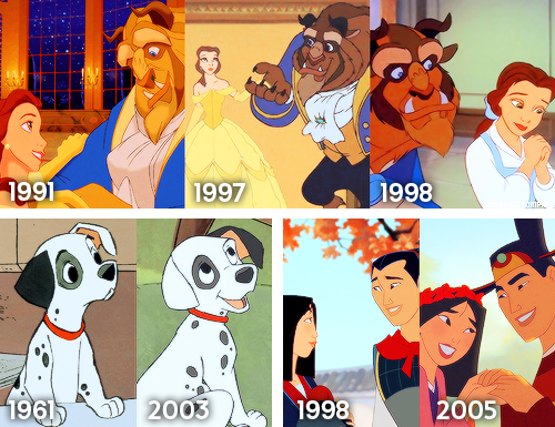 mickeyandcompany:  Walt Disney Animation Studios movies and its sequels made by DisneyToon Sudios/Disney Television Animation 