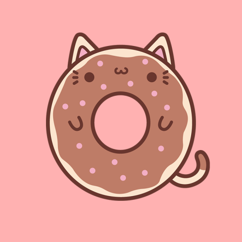 tinyclaybakery:  Another donut cat. With chocolate sauce and sprinkles <3 