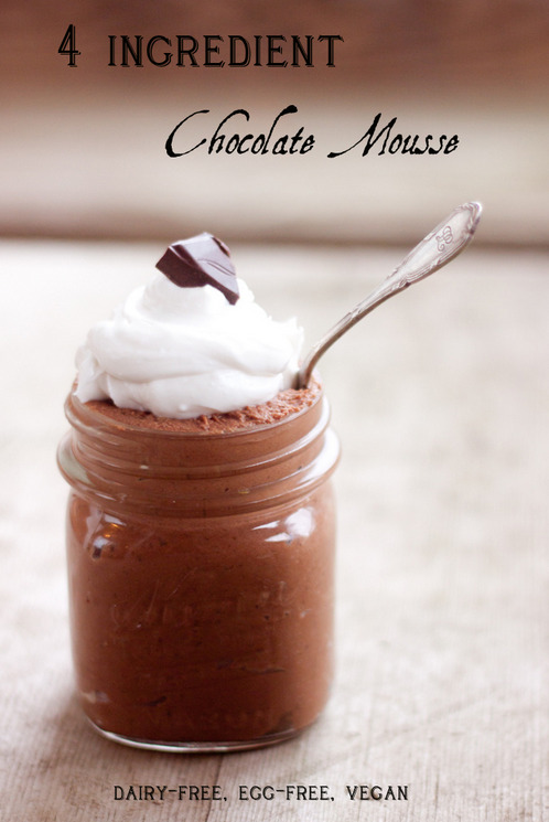 veganinspo:  4 Ingredient Chocolate Mousse 