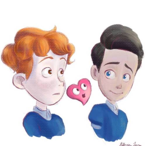 A quick sketch and colour study I did of the characters from In a Heartbeat. Trying to practice my c