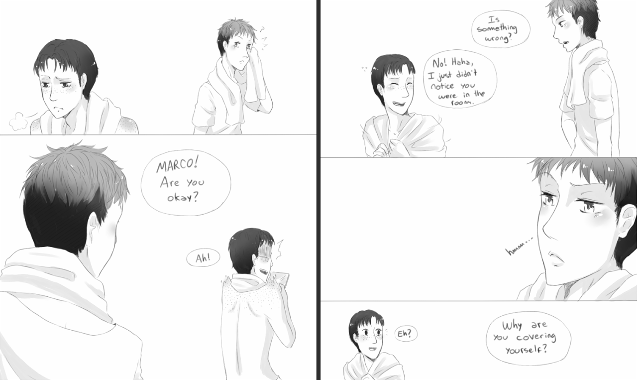 kyyhky:   marco-leader-bodt asked: Marco being all self-concious about his freckles