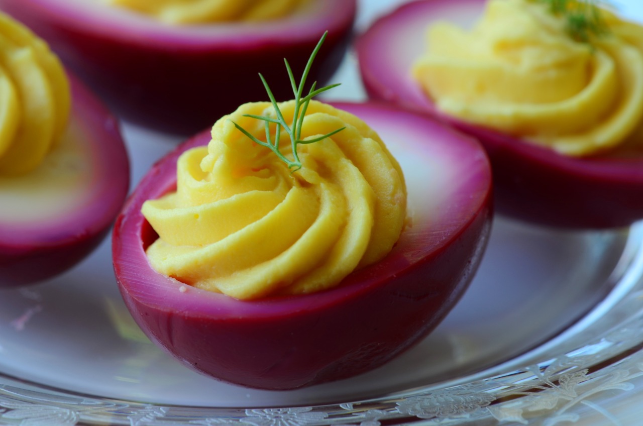 Picnic time
Those pickled eggs you may have seen yesterday were turned into deviled eggs this morning. Even though they have a pickled exterior, they taste almost exactly like the regular deviled eggs I make on a routine basis. Click here if you want...