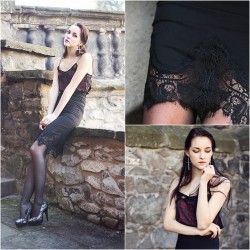 fashion-tights:  BLACK LACE (by Leona Melíšková)