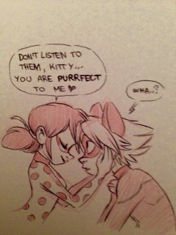 thatpsychoraccoon:  I swear this kid has like the lowest self esteem ever. Cheer him up, Ladybug. 