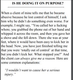 sergle:  sergle: i’m reading why does he do that and this last part has been ON FIRE, i am hollering in my house. while i’m talking about this book again i should mention that, since it’s an abuse resource, Why Does He Do That is available to read