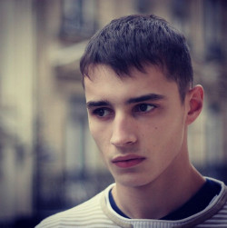 onlyadrien-deactivated20150615:  A photograph taken on the first day Adrien Sahores met his agent Franck Welker in 2009 at Ford Models Europe, now Premium Models. Adrien was 19 years old. 