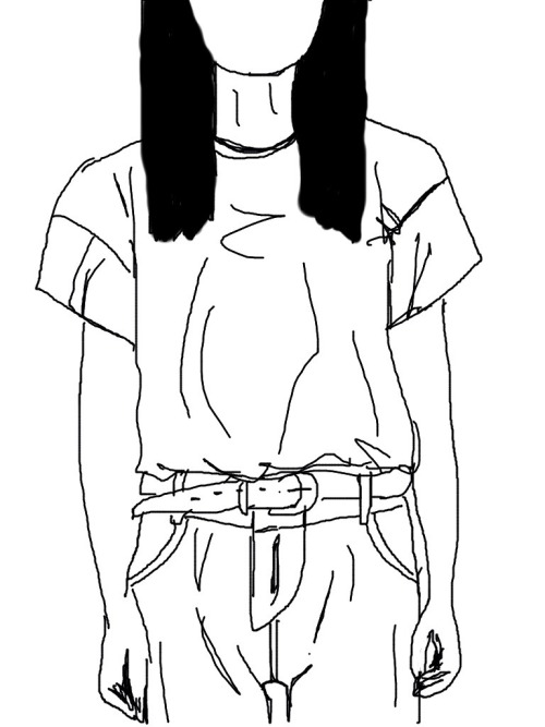plantion: This outfit was too cute not to draw (original photo on right not mine: source )