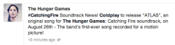 thg-junkie:  Coldplay to feature on Catching